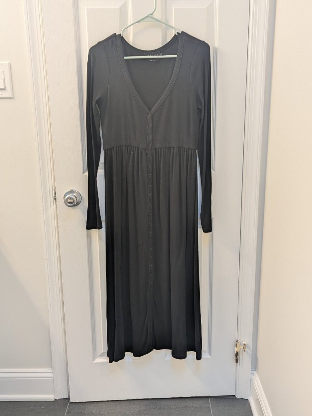 HATCH The Softest Rib Long Sleeve Maternity Nursing Dress